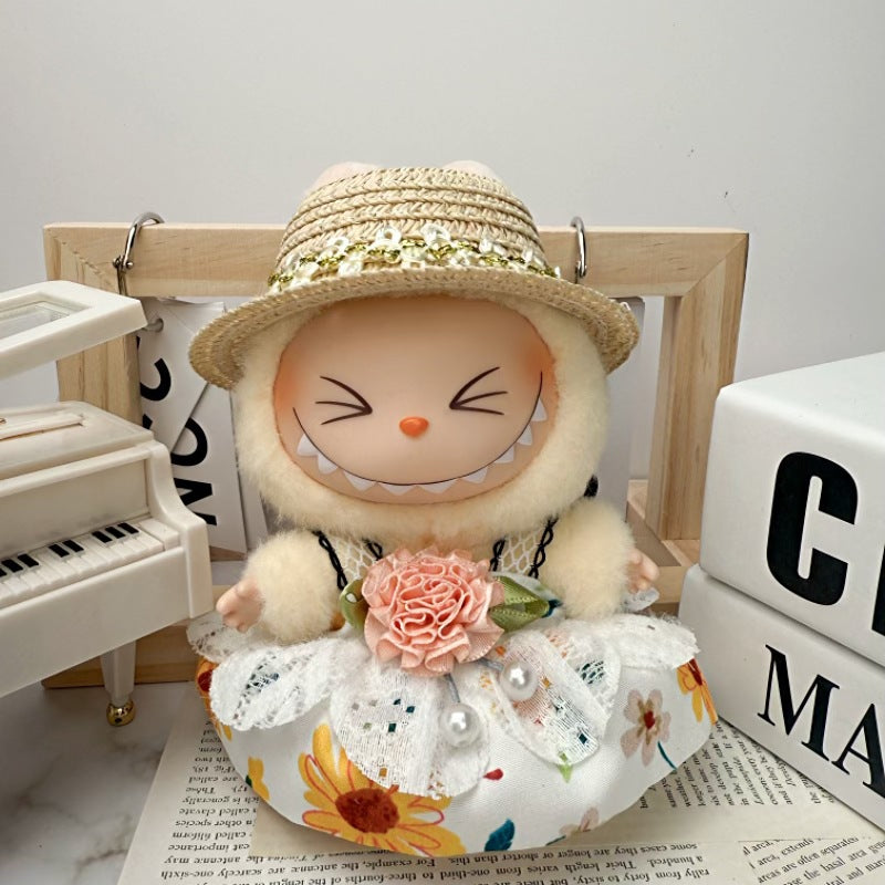 Doll Clothes Set For labubu 17cm Plush Doll Accessories Toys Birthday And Christmas Gifts