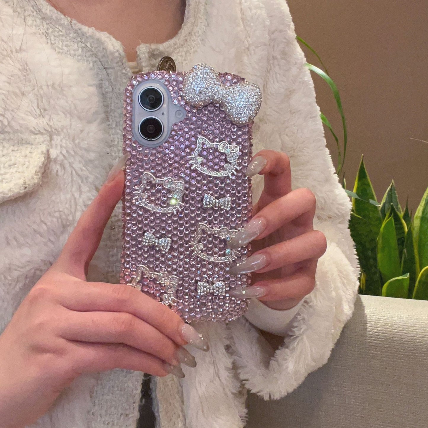Cartoon bow bling case for iPhone16 pro max 15 14 13 12 11 new trendy cover hot sales