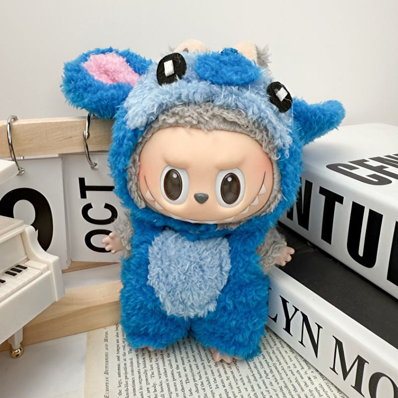 Doll Clothes Set For labubu 17cm Plush Doll Accessories Toys Birthday And Christmas Gifts