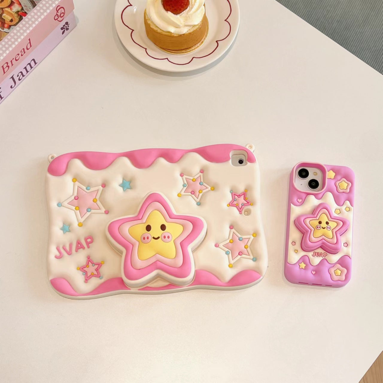 Cream star silicone case for ipad10 ipad air ipad pro 11 anti-drop full shockproof case for ipad mini 6 5 4 3 2 1