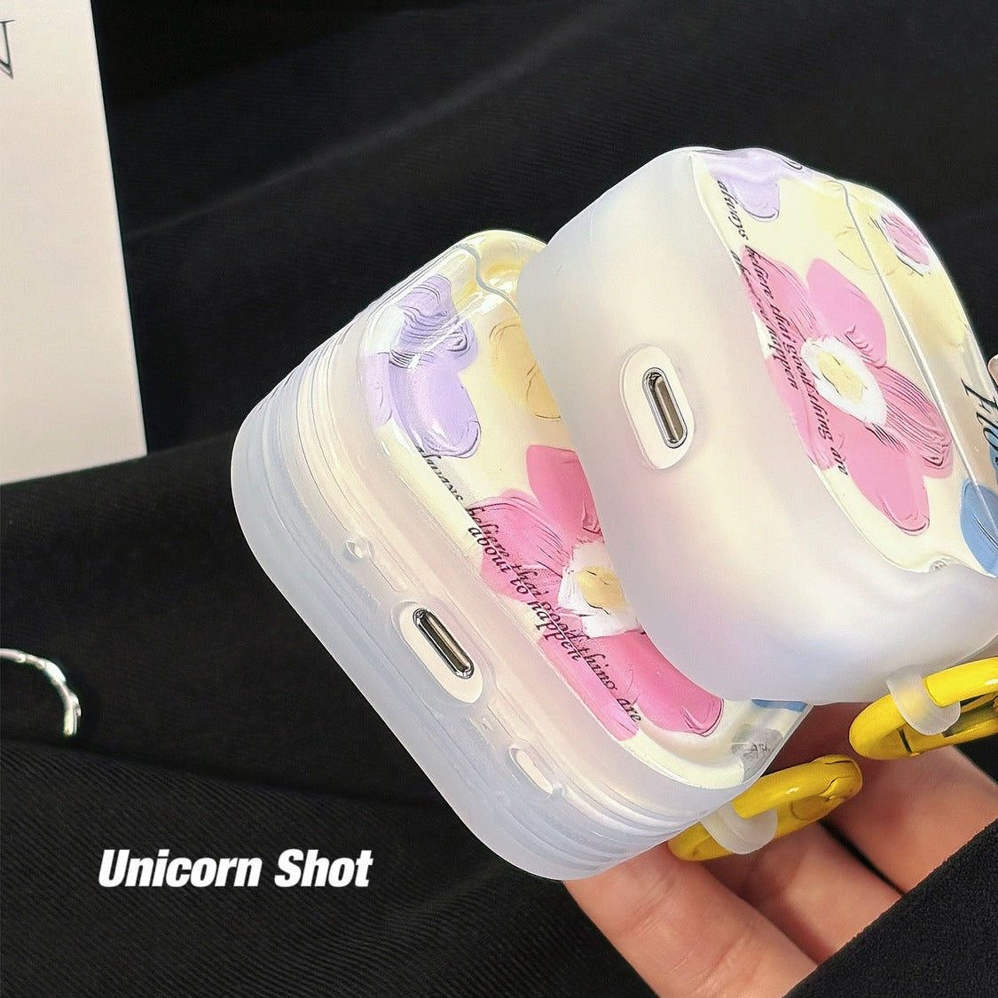 Soft Anti Drop case for AirPods 4 3 2 1 Case with Hand Chain Flower Protective Cover for airpods pro 2 1