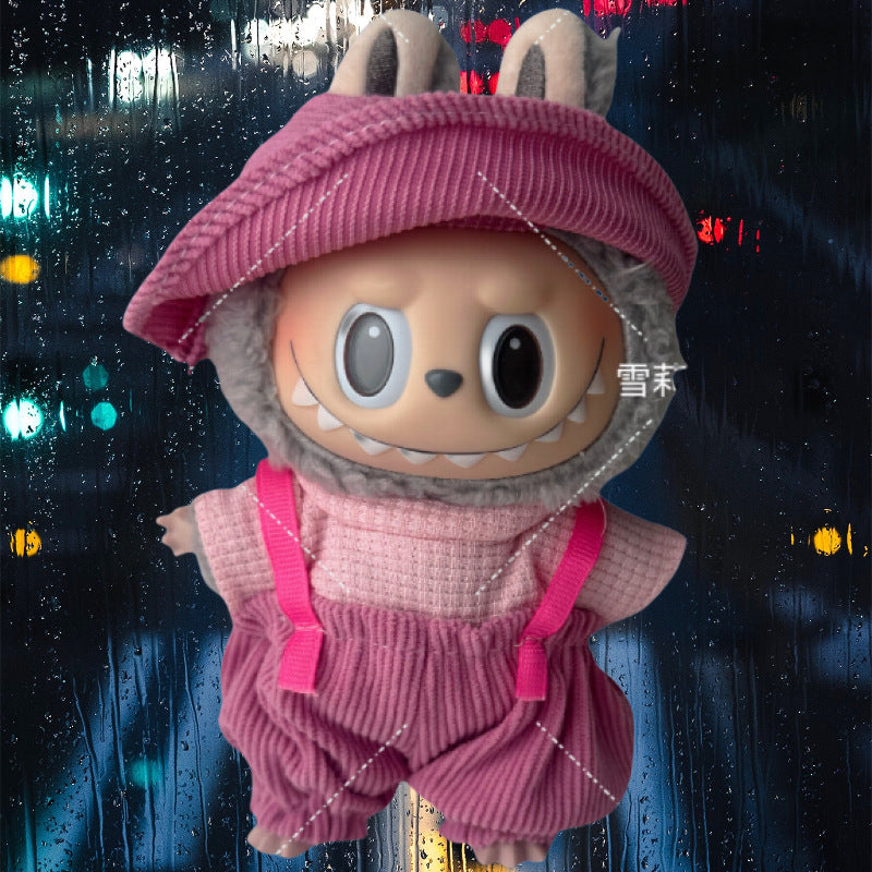 Doll Clothes Set For labubu 17cm Plush Doll Accessories Toys Birthday And Christmas Gifts