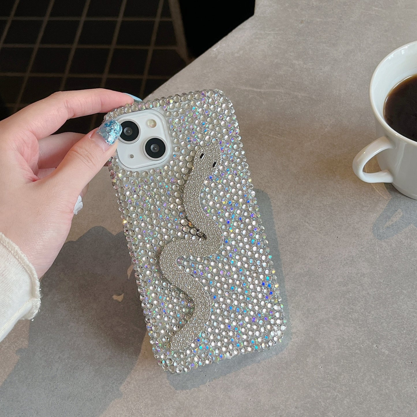 3D snake diamond case for iphone15 pro max mobile phone case new for iphone 16 15 14 13 12 11