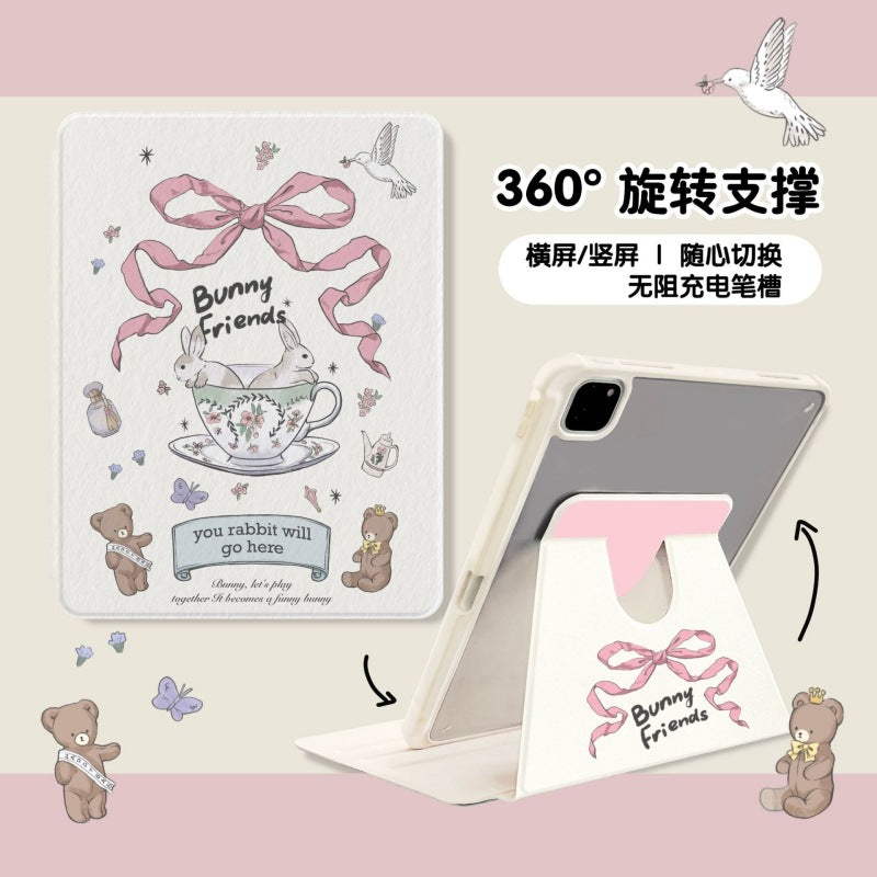 Trendy Rotating Cover full Protective Case for iPad Air 4/5 iPad Pro 10/9/8th Tablet case