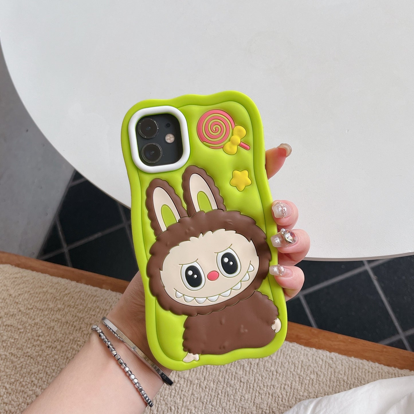 New Labubu Shockproof Soft Silicone Cover for iPhone16 15 Pro Max 14 Pro 13 pro