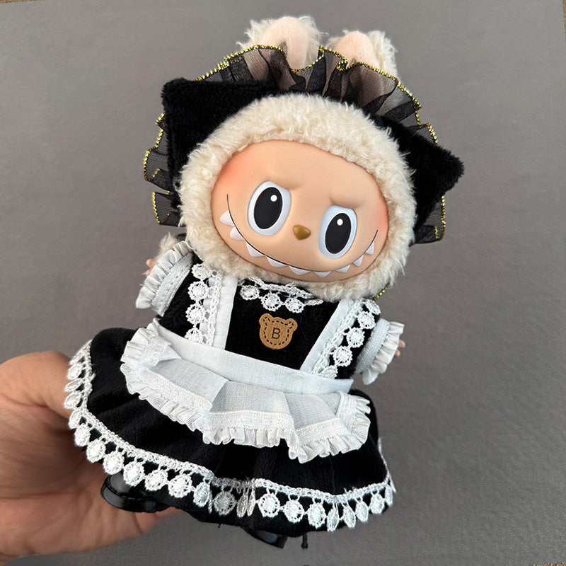 Doll Clothes Set For labubu 17cm Plush Doll Accessories Toys Birthday And Christmas Gifts