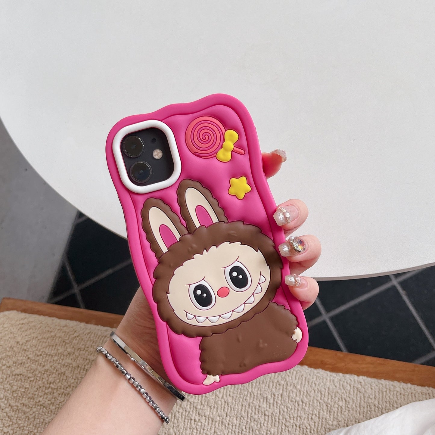 New Labubu Shockproof Soft Silicone Cover for iPhone16 15 Pro Max 14 Pro 13 pro