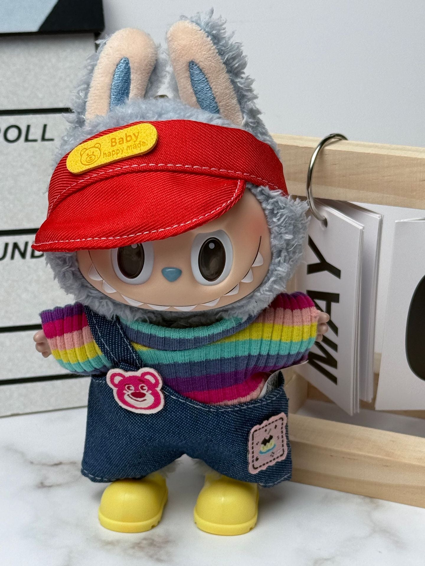 Doll Clothes Set For labubu 17cm Plush Doll Accessories Toys Birthday And Christmas Gifts