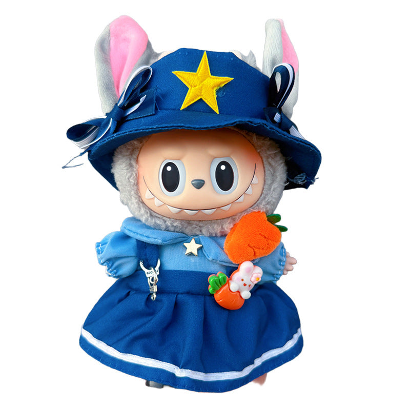 Doll Clothes Set For labubu 17cm Plush Doll Accessories Toys Birthday And Christmas Gifts