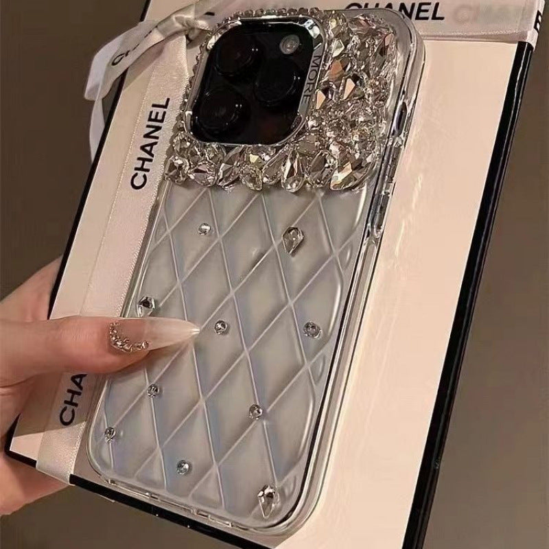 Diamond Luxury cover for Apple iphone 16 15promax 14 13 12 Mobile Phone accessories silver case for iphone 16