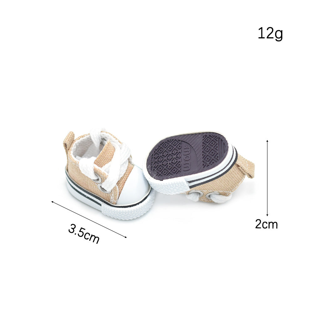 For Labubu Canvas Shoes 17CM Hanging Shoes Doll Clothes Accessories