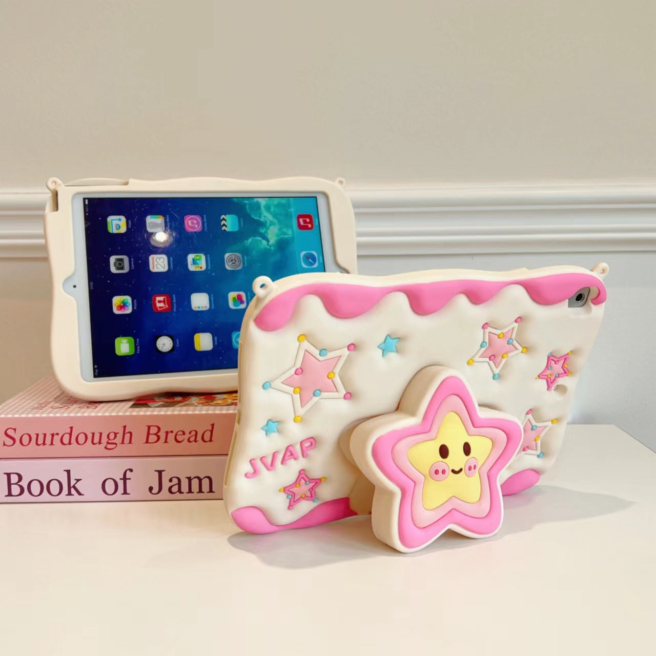 Cream star silicone case for ipad10 ipad air ipad pro 11 anti-drop full shockproof case for ipad mini 6 5 4 3 2 1
