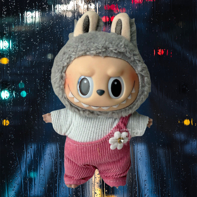Doll Clothes Set For labubu 17cm Plush Doll Accessories Toys Birthday And Christmas Gifts