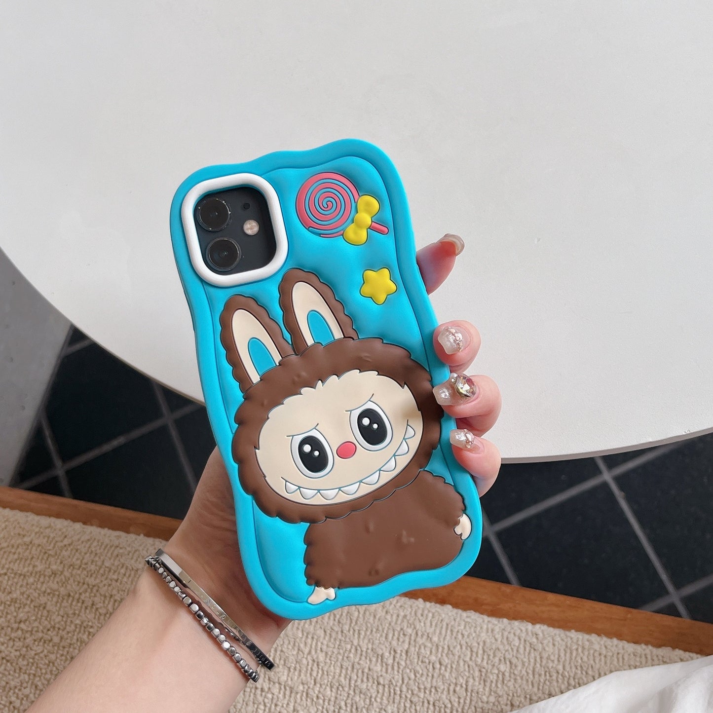 New Labubu Shockproof Soft Silicone Cover for iPhone16 15 Pro Max 14 Pro 13 pro