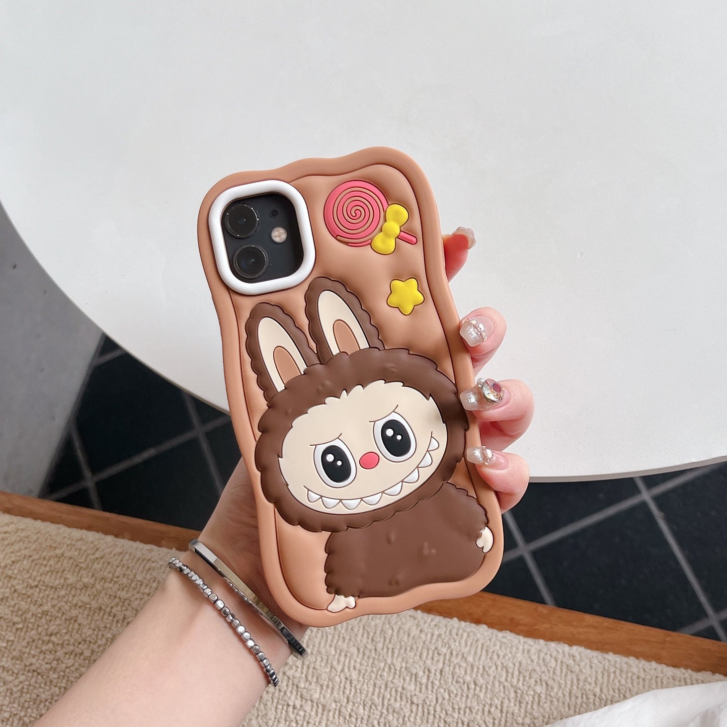 New Labubu Shockproof Soft Silicone Cover for iPhone16 15 Pro Max 14 Pro 13 pro