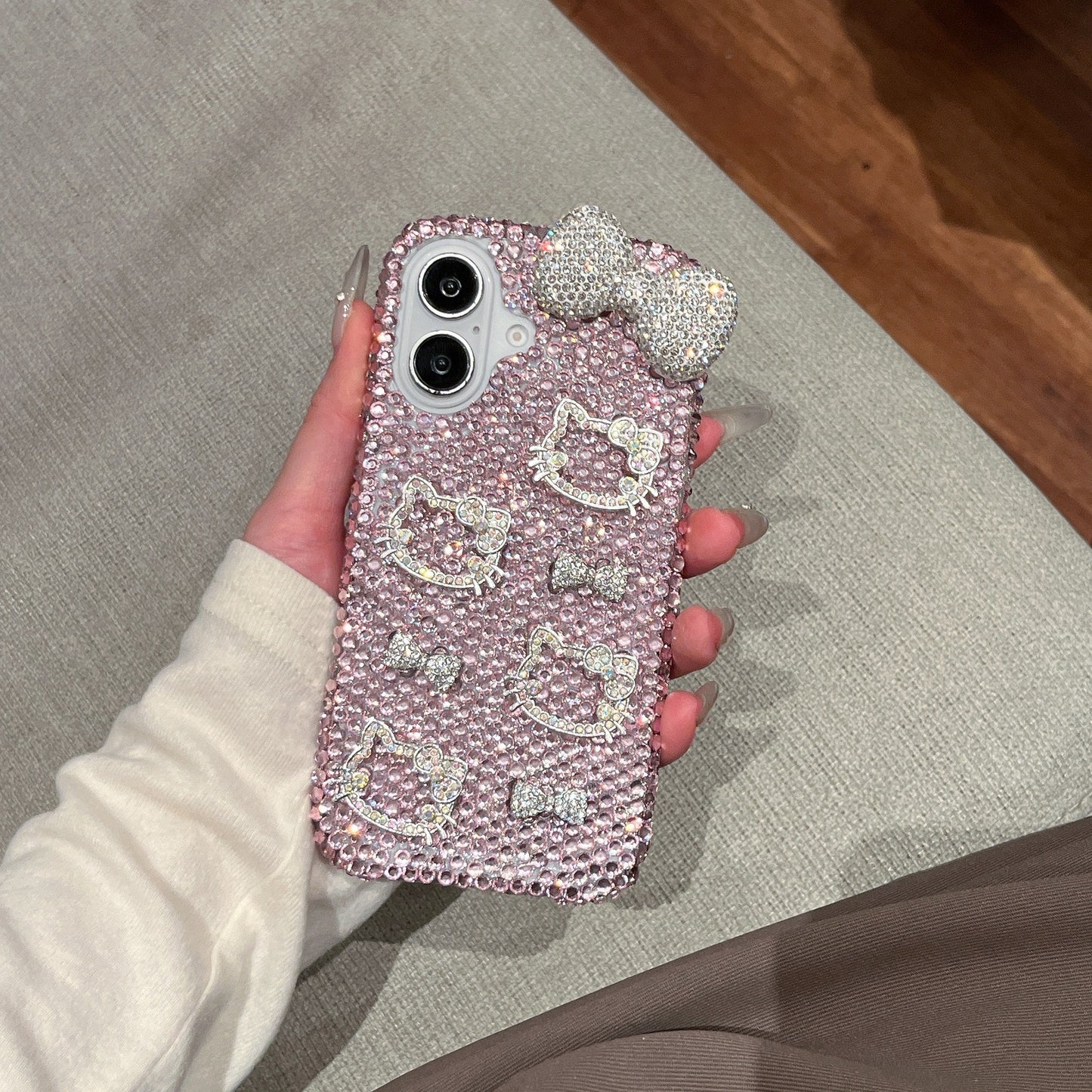 Cartoon bow bling case for iPhone16 pro max 15 14 13 12 11 new trendy cover hot sales