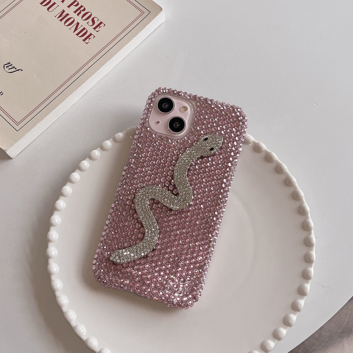 3D snake diamond case for iphone15 pro max mobile phone case new for iphone 16 15 14 13 12 11
