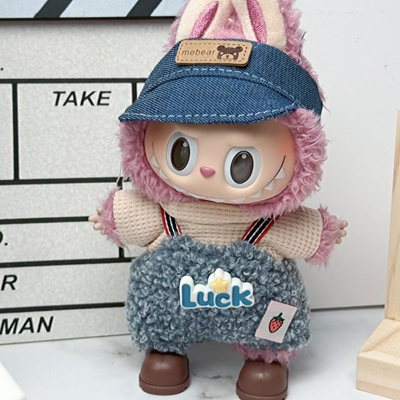 Doll Clothes Set For labubu 17cm Plush Doll Accessories Toys Birthday And Christmas Gifts