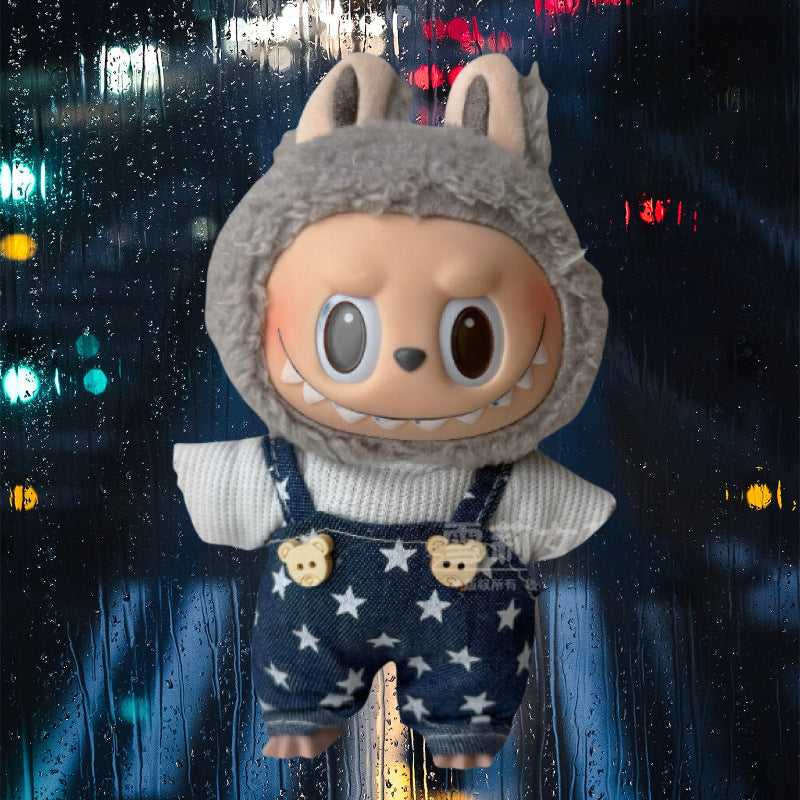 Doll Clothes Set For labubu 17cm Plush Doll Accessories Toys Birthday And Christmas Gifts