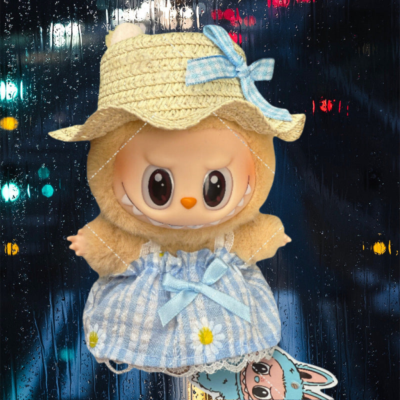 Doll Clothes Set For labubu 17cm Plush Doll Accessories Toys Birthday And Christmas Gifts