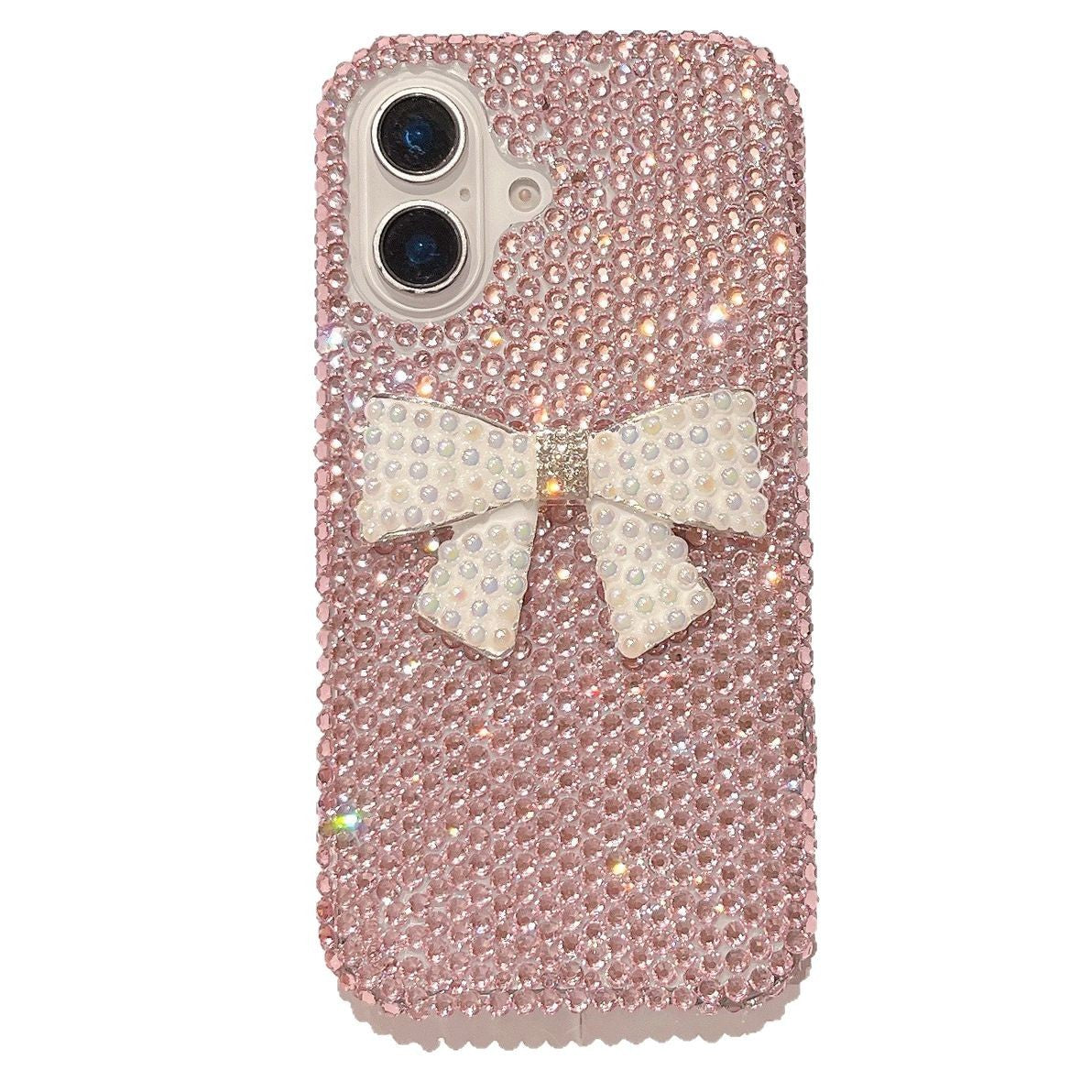 3D Pearl Bow Rhinestone Case for iPhone16 15 14 Pro Max Luxury new Cover for iphone16 15 14 phone cover