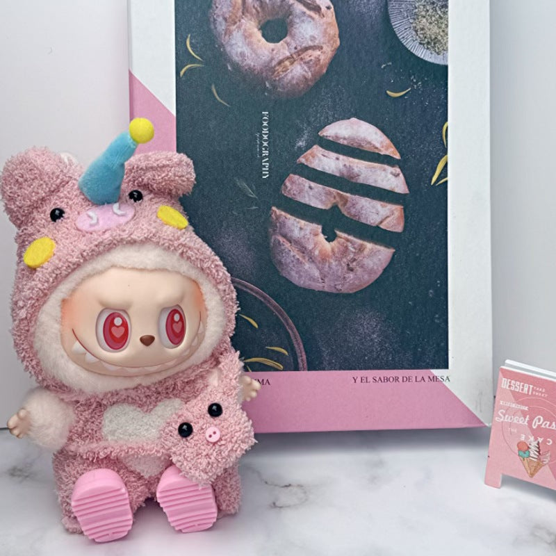Doll Clothes Set For labubu 17cm Plush Doll Accessories Toys Birthday And Christmas Gifts