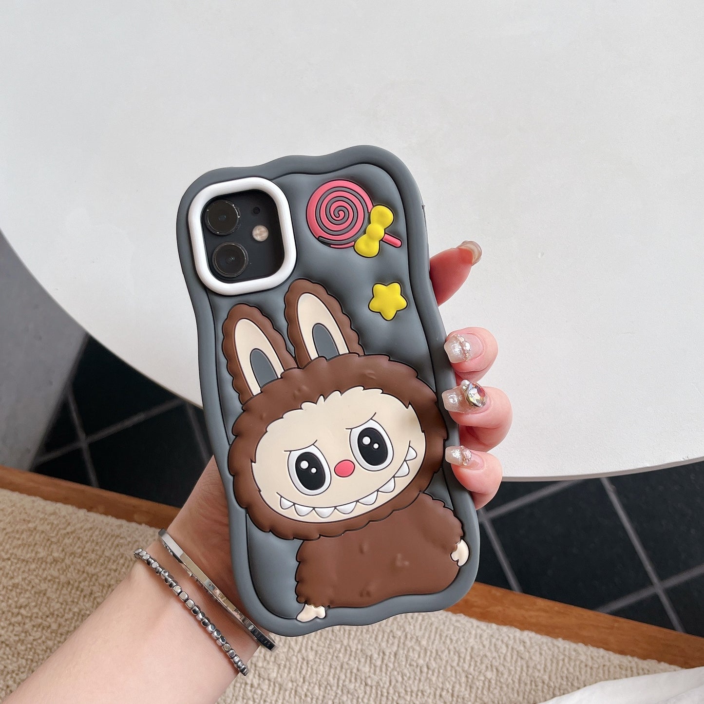 New Labubu Shockproof Soft Silicone Cover for iPhone16 15 Pro Max 14 Pro 13 pro