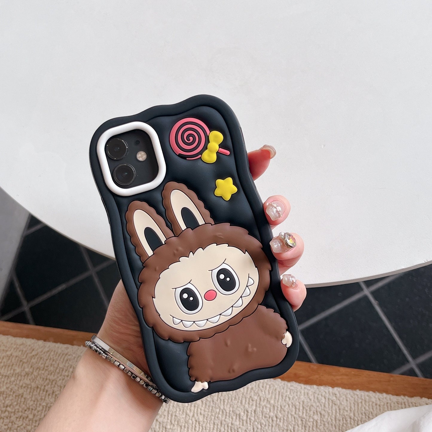 New Labubu Shockproof Soft Silicone Cover for iPhone16 15 Pro Max 14 Pro 13 pro