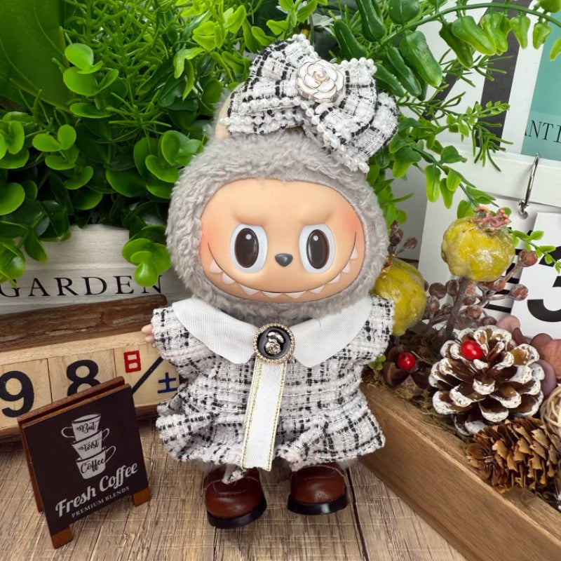 Doll Clothes Set For labubu 17cm Plush Doll Accessories Toys Birthday And Christmas Gifts