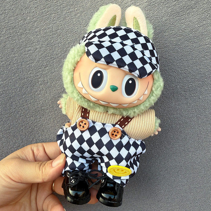 Doll Clothes Set For labubu 17cm Plush Doll Accessories Toys Birthday And Christmas Gifts