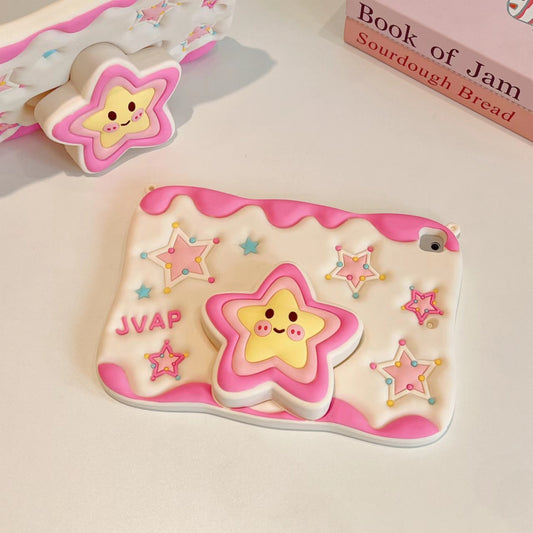Cream star silicone case for  ipad10  ipad air ipad pro 11 anti-drop full shockproof case for ipad mini 6  5 4 3 2 1