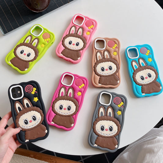 New Labubu Shockproof Soft Silicone Cover for iPhone16 15 Pro Max 14 Pro 13 pro