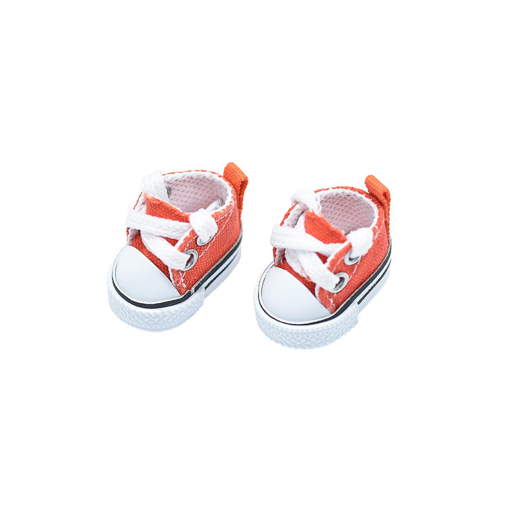 For Labubu Canvas Shoes 17CM Hanging Shoes Doll Clothes  Accessories