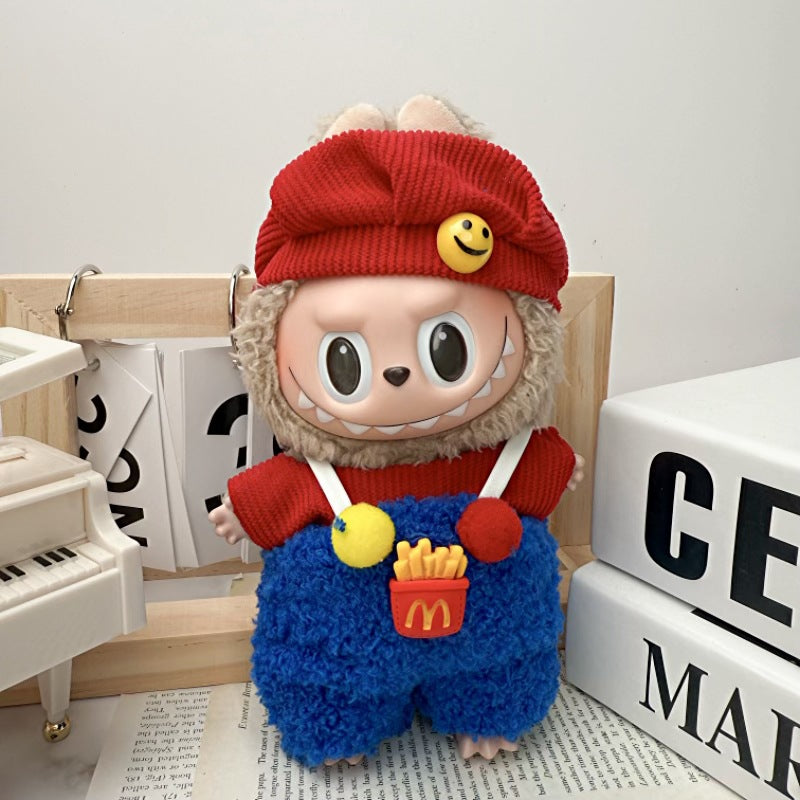 Doll Clothes Set For labubu 17cm Plush Doll Accessories Toys Birthday And Christmas Gifts