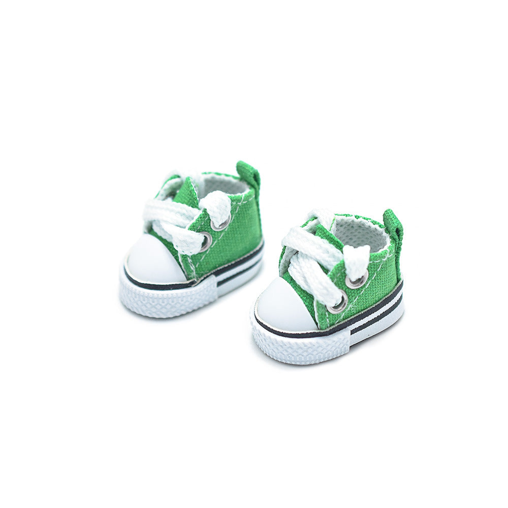 For Labubu Canvas Shoes 17CM Hanging Shoes Doll Clothes  Accessories