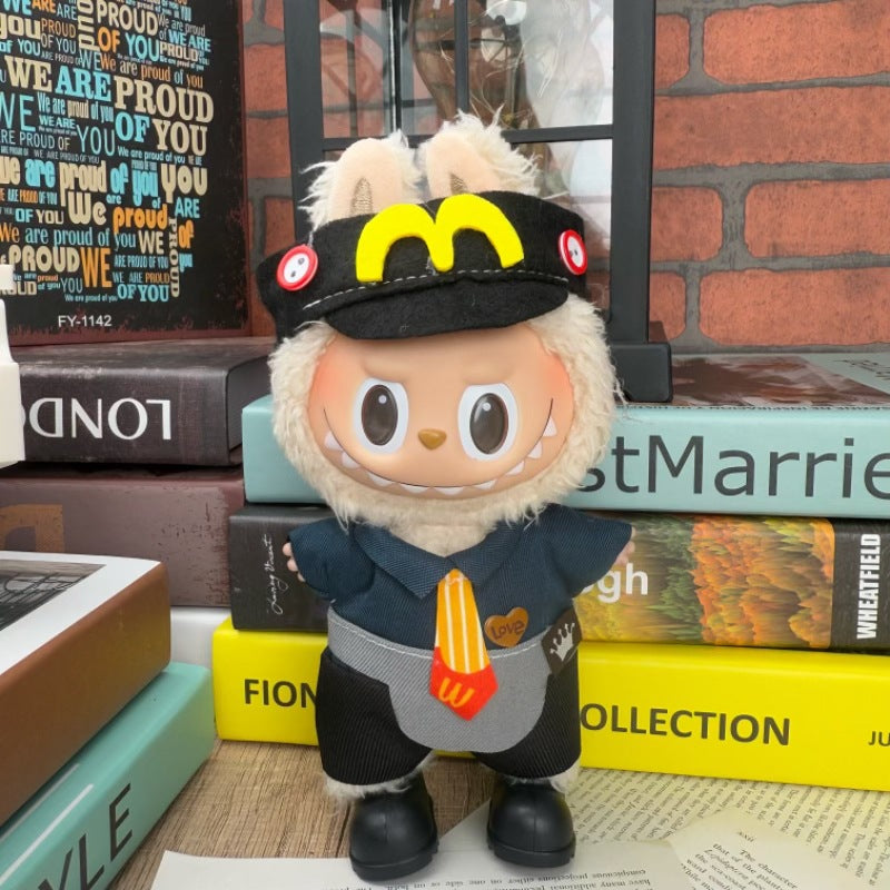 Doll Clothes Set For labubu 17cm Plush Doll Accessories Toys Birthday And Christmas Gifts