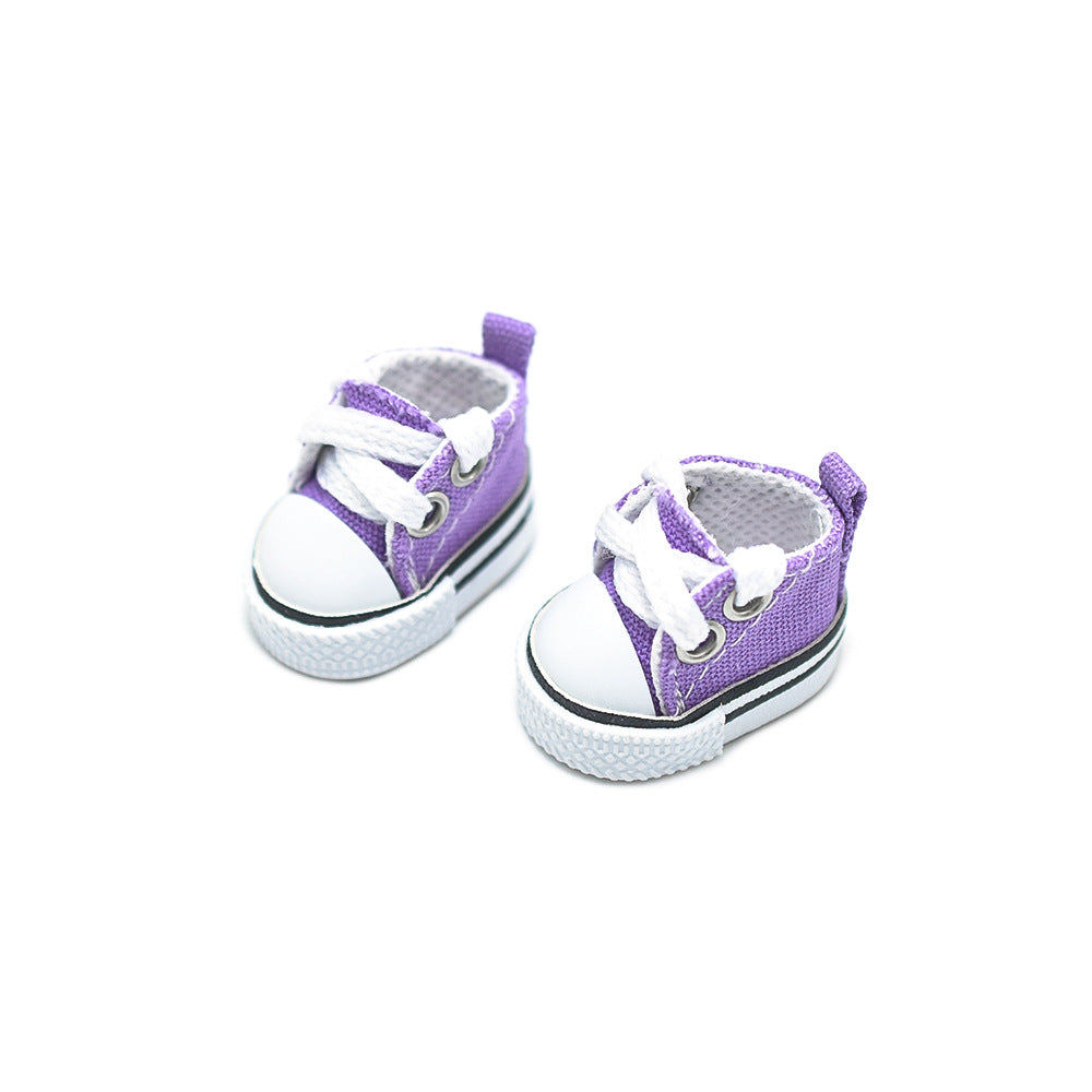 For Labubu Canvas Shoes 17CM Hanging Shoes Doll Clothes  Accessories